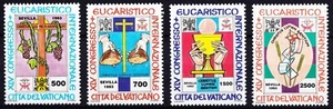 VATICAN CITY . 1993 Eucharistic Congress (927-30) . Mint Never Hinged - Picture 1 of 1
