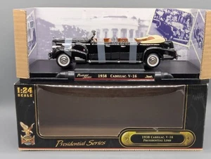Modellini auto 1:24 Road Signature Yat Ming Cadillac V16 berlina presidenziale 1938 IMBALLO ORIGINALE - Foto 1 di 17