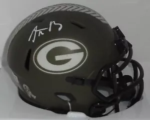 Packers AARON RODGERS Signed Riddell SALUTE TO SERVICE Speed Mini Helmet AUTO - - Picture 1 of 1