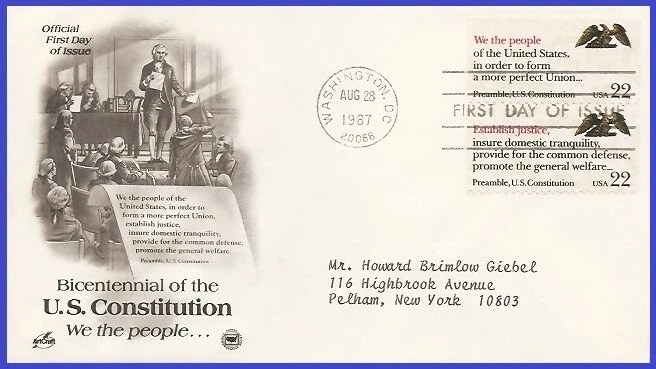 USA5 #2356 ADDR PCS ARTCRAFT FDC STR2  "We The People..." - Image 1 of 1