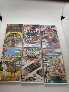 6 Spiele Nintendo Switch Lot, Clubhaus Spiele, Bibi & Tina, Pet Clinic usw. - Bild 1 von 1