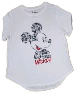 🔥 Disney Mickey Mouse Shirt White Youth Girls Size XL (15-17) Graphic - Picture 1 of 3