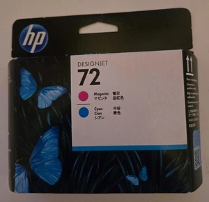 Oryginalna głowica drukująca HP 72 DesignJet C9383A purpurowo-cyjan wygasła styczeń 2023 - Zdjęcie 1 z 2