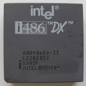 Intel i486 A80486DX-33 33MHz Vintage Prozessor - Guter Zustand - Bild 1 von 2
