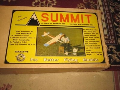 NEW Very Rare Zimbabwe Summit .60 RC Airplane Kit Ivan Kristensen 1985 Nats - Image 1 of 4