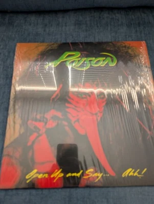 Open Up and Say Ahh by Poison (Record 2018) Red Vinyl - Image 1 of 4