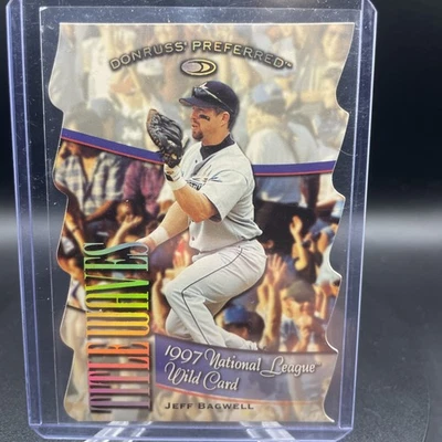 1998 Donruss Preferred Title Waves Jeff Bagwell Die Cut /1997 Houston Astros - Image 1 of 2