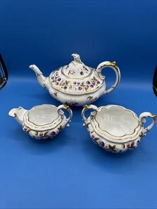 Lote de 3 teteras vintage Royal Stanford Golden Bramble con crema y azucarero - Imagen 1 de 15