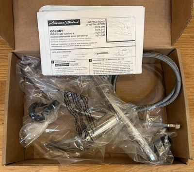 Grifo de cocina American Standard 7074000.002 Colony Pro CROMO con placa de cubierta - RÁPIDO Foto 1 de 4