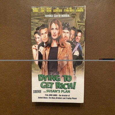 Dying To Get Rich VHS 2000 Screener Promo Tape Brand New Sealed Billy Zane - Image 1 of 4