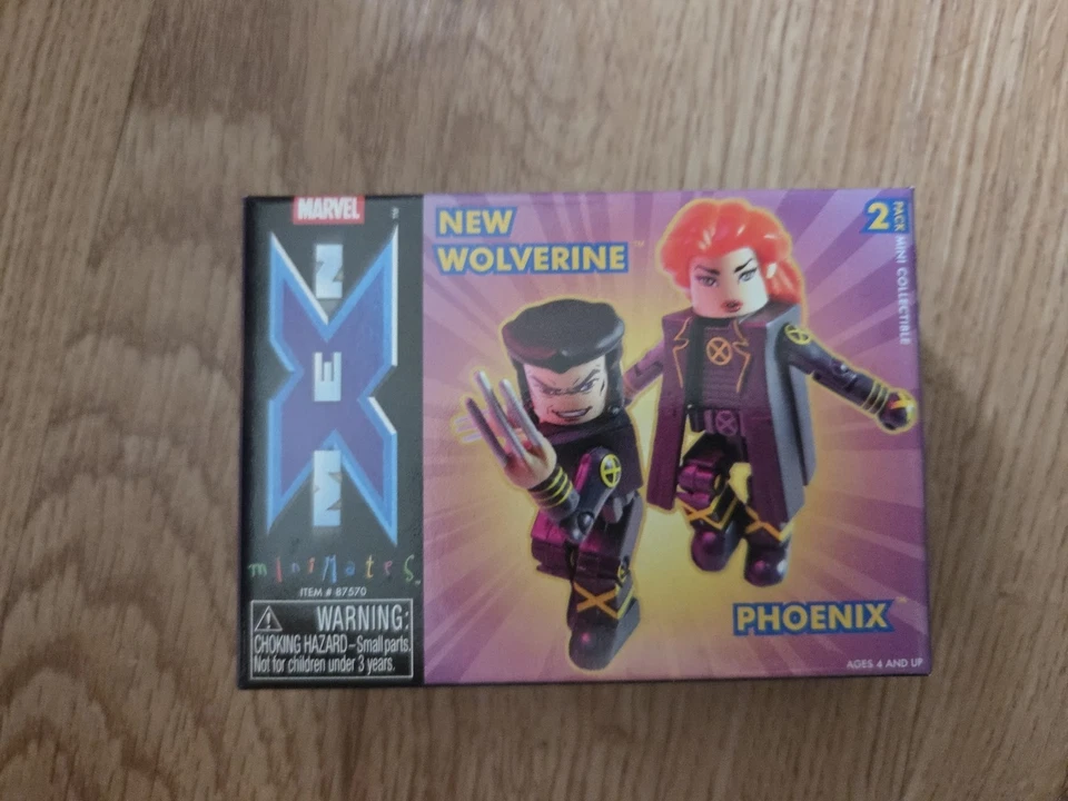 Mini figura de acción Marvel Universe Minimates NUEVA WOLVERINE AND PHOENIX 2004  Foto 1 de 2