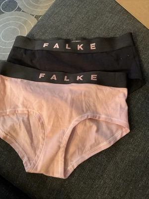 Paquete de 2 calzoncillos hipster Falke Daily Comfort para mujer - negros/rosa claro XSmall nuevos sin etiquetas Foto 1 de 4