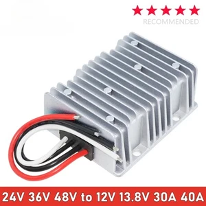 DC zu DC Wandler 24V 36V 48V auf 12V 13,8V 30A 40A Step Down Spannungsstabilisator - Bild 1 von 15