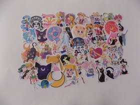 Sailor Moon # 2 Stickers Decals Mars Mercury, Jupiter, Luna, Saturn Pluto Laptop
