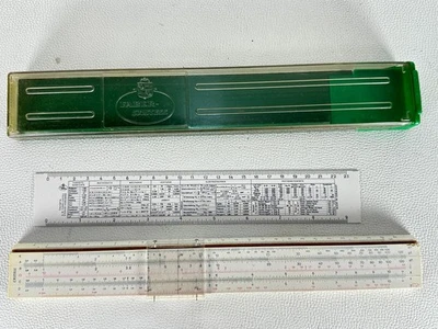 A.W.Faber Castell Darmstadt 1/54 Rechenschieber-Stab original Box Holz L=30,0 cm - Bild 1 von 4