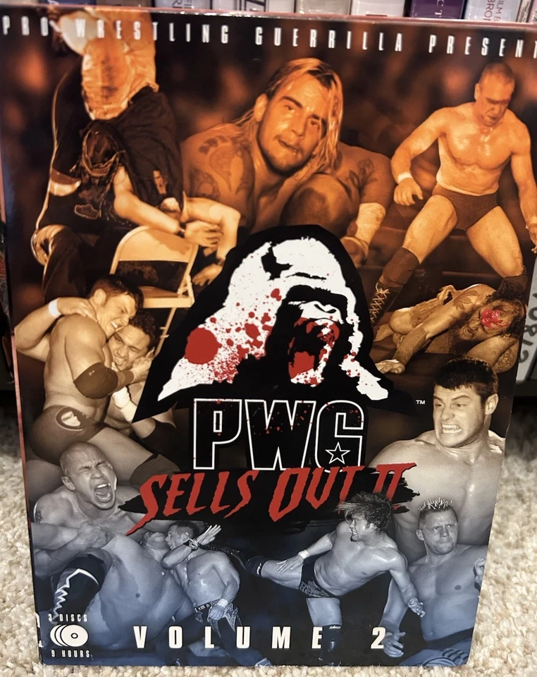 Pro Wrestling Guerrilla Sells Out Volume 2 3-DVD Set CM Punk WWE AEW Rare OOP Foto 1 de 4