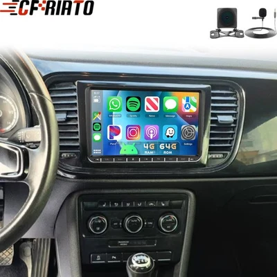 CFRIATO 4G+64GB 9" Android 15 Autoradio Für VW Beetle 2011-2019 Carplay GPS Navi Kamera