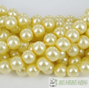 200pcs Top Quality Czech Glass Pearl Round Loose Beads 3mm 4mm 6mm 8mm 10mm 12mm - Picture 1 of 38