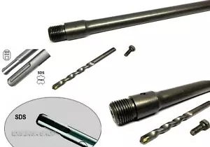 ASTA BARRA PER FRESA CAROTATRICE ATTACCO SDS PLUS/MAX da 11mm A 100mm - Foto 1 di 20