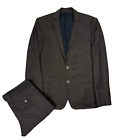 Gianfranco FERRE erstaunliche italienische Mischung Wolle braun maßgeschneiderter Anzug Größe 48 (S-M)