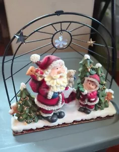 Regalo in ceramica vintage regalo Babbo Natale con esposizione vacanze bambino - Foto 1 di 5
