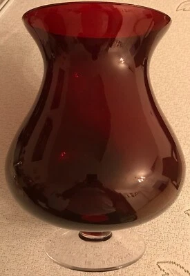 Partylite Windlichtglas Dekoglas Burgund rot P9099 - Bild 1 von 2