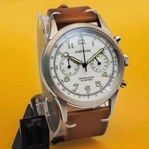 ORVIN MIDNIGHT TACHYMETER CHRONOGRAPH WATER RESISTANT 100M MEN'S WATCH  - Bild 1 von 10