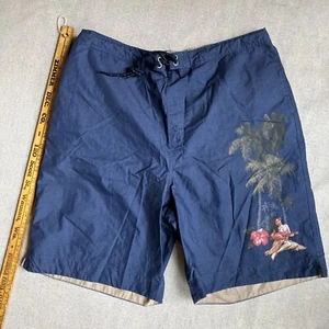 Men’s L Paradise Collection Swim Shorts Trunks Hawaiian Women Vacation Beach - Picture 1 of 5