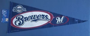 Pennant milwaukee brewers 12""x30"" NUOVO MLB WINCRAFT SPORTS SPEDIZIONE GRATUITA USA - Foto 1 di 1