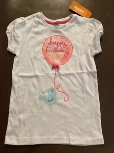 Gymboree Happy Birthday Birdie With Balloon  Shirt Sleeve Top Tee Size 7 NWT - Picture 1 of 2