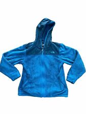 The NORTH FACE Women's Aqua Teal Denali Zip Fleece Hoody Sherpa Jacket Sz Large