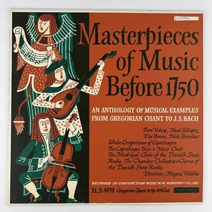 Masterpieces Of Music Before 1750 Bach Gregorian Chant To The 16th Century Vinyl - Picture 1 of 2