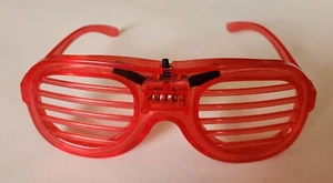 Google Flashing Rave LED 3 Stage Light Up Plastic Party Glasses - Picture 1 of 3