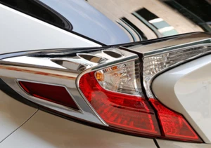 Cubierta de lámpara de ceja de luz trasera para Toyota C-HR 2016-2018 ABS cromada - Imagen 1 de 2