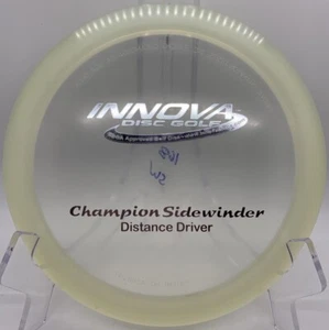 Innova Champion Sidewinder PFN Penned Patent # Rare Silver Frost Disc Golf Drive - Picture 1 of 9