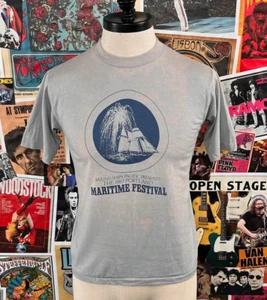 Vtg 80s Portland Sailing Ships Pacific Maritime Festival Sportswear T-Shirt - Picture 1 of 10