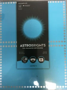 Astrobrights 91109 Lunar Blue 30x Enhanced Dots 8,5" x 5,5" Zertifikate NEU - Bild 1 von 4