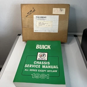 1981 Buick Chassis Service Manual Original Shipping Box TUAR Used Dealership - Picture 1 of 12
