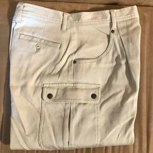 Eddie Bauer beige khaki cargo shorts pockets cotton girls size 10 - Picture 1 of 6