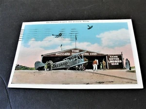Old Orchard Airport-Old Orchard, Maine -1932, Ben Franklin One cent -Postcard. - Picture 1 of 6