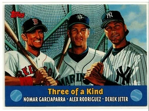 2000 Topps Combos #TC5 Three of a Kind ~ ¡Yanquis de Nueva York! ~ ¡El Capitán! - Imagen 1 de 1