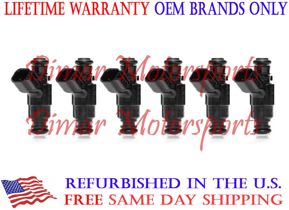 原始设备制造商燃油喷射器 6 件套 2004 - 2006 凯迪拉克 CTS 3.6L — 第 1/4 张图片