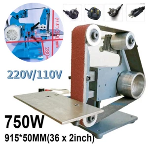 750W Belt Sander Machine Sand Grinding Polishing Polisher Knife DIY Sharpener - Picture 1 of 11