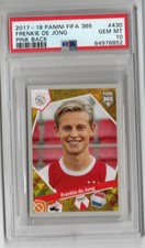 2017-18 Panini Fifa 365 Frenkie De Jong Pink Back Sticker RC PSA 10 Ajax Barcelo