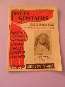Petite revue Paris Spectacles N°142 de 1947 Clark Gable - Picture 1 of 2