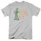 Gumby Gums Up Logo T Shirt Mens Licensed Classic TV Show Silver