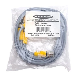 Banner CSB-SEAGATE2-76579 Branch Cordset, M12 8-Pin Male to Dual Female, 9ft - Picture 1 of 5