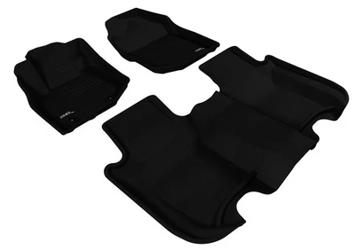 Floor Mats Custom Fit Liners Kagu All Weather 1st & 2nd Row for 09-13 Honda Fit Foto 1 de 4