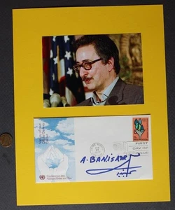 First President of Iran A. Bani Sadr signed autographed FDC & photo Died 2021 - - Picture 1 of 1