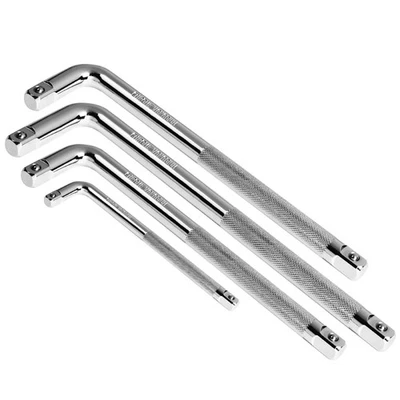 L Shape Socket Breaker Bar Wrench 1/4" 3/8" 1/2" Inch Drive Ratchets 90° Handle - Image 1 of 4